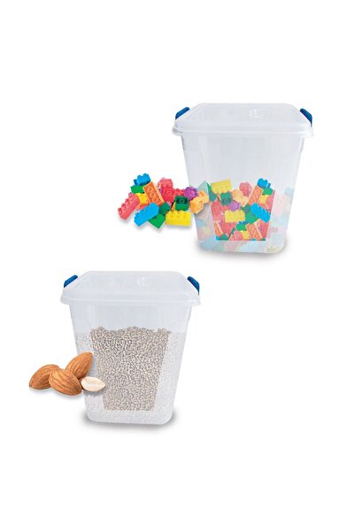 OEM Transparent Storage Box with Lid & Handles Petrol 20L