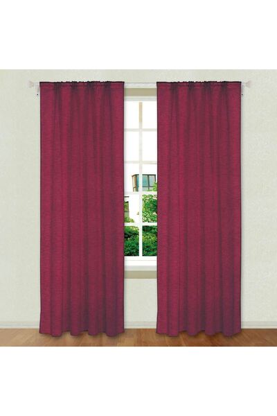 OEM Decorative Curtain Bordeaux with Ribbon 140x260cm