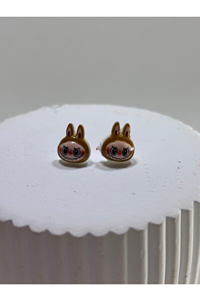 Gold Garden Labubu Bebek Trend Oyuncak Kız Çocuk Küpesi