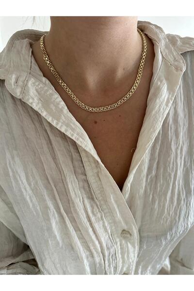 Charmist 14K Çelik Üzeri Altın Kaplama Gold Kolye