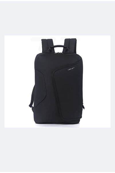 Genuine Rock Laptop Backpack, Fits up to 16” Laptops, High-Quality Polyester, Water-Resistant Black
