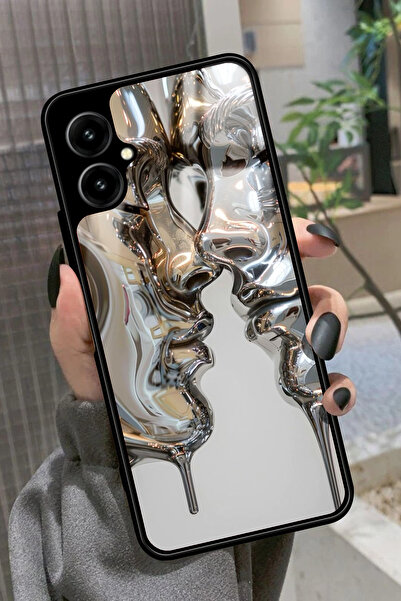 omix X5 Uyumlu Beyaz Sanat Tasarımlı Glossy Premium Kılıf