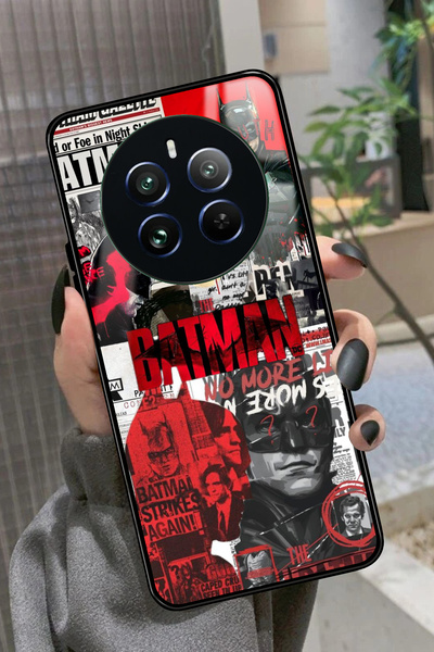 realme 12 Uyumlu Batman Tasarımlı Glossy Premium Kılıf