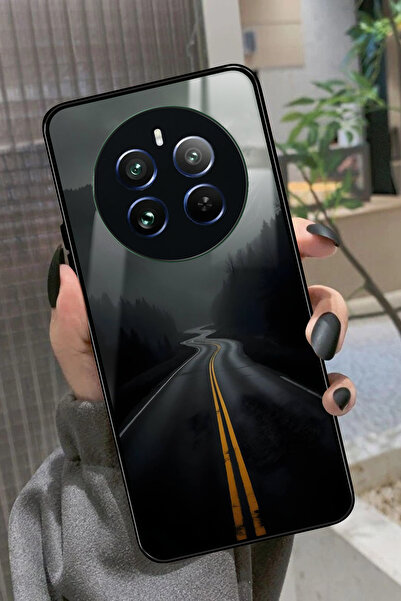 realme 12 Uyumlu Yol Tasarımlı Glossy Premium Kılıf