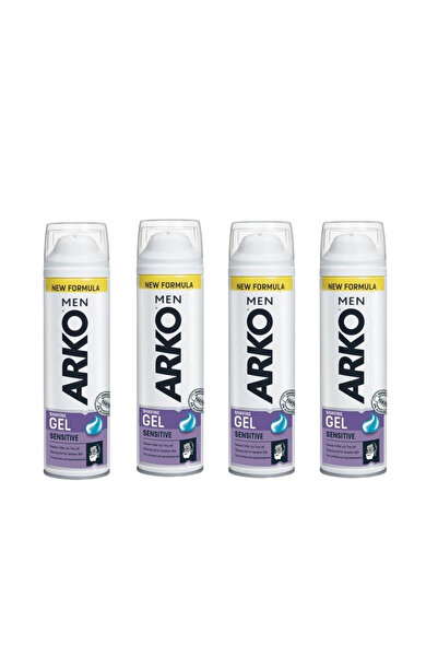 Arko Men , Sensitive Tıraş Jeli - 200 ml x 4 Adet