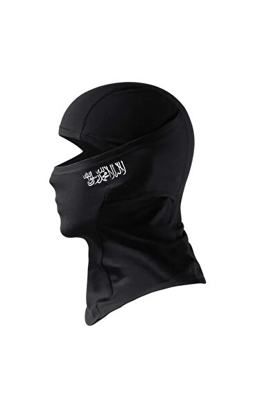 Flex Tevhid Yazılı Siyah Kar Maskesi Balaklava Motor Kış Spor Drill Bere Model11