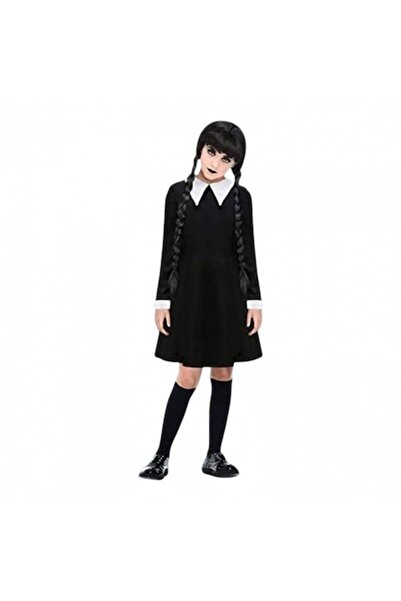 OEM Costum de Halloween pentru copii - Rochie neagră cu guler alb, miercuri, ...
