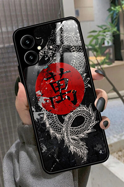 omix X5 Uyumlu Dragon Tasarımlı Glossy Premium Kılıf