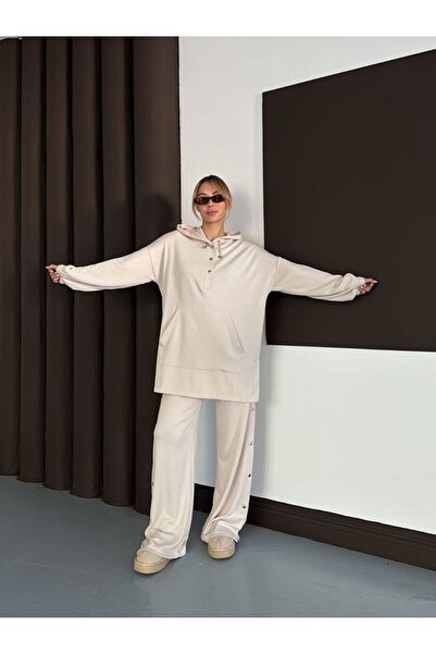 unika boutique بدلة نسائية من قماش المودال عالي الجودة مع تفاصيل أنيقة وجيوب