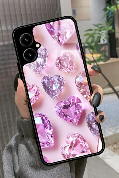 omix X5 Uyumlu Simli Taş Tasarımlı Glossy Premium Kılıf