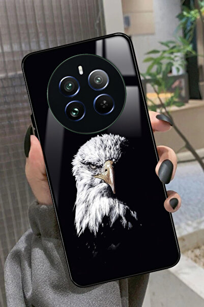 realme 12 Uyumlu Kartal Tasarımlı Glossy Premium Kılıf
