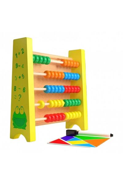 OEM 2-in-1 Wooden Counting Frame and Magnetic Board