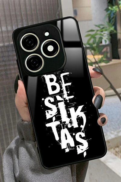 TECNO Spark 20 - 20C Uyumlu Beşiktaş Yazılı Glossy Premium Kılıf