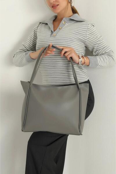 STİL SİDELYA Large Size Zippered Women's Shoulder Bag