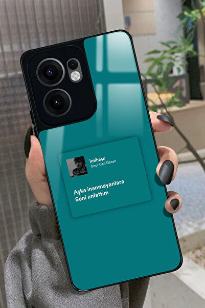 OPPO Reno 13F Uyumlu Şarkı Sözü Tasarımlı Glossy Premium Kılıf