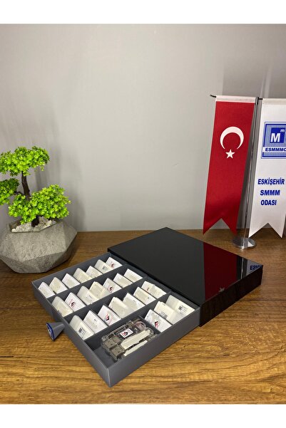 Toil Print Mali Müşavir E-imza Mali Mühür Tek Çekmeceli Pleksi Kasa Organizer...
