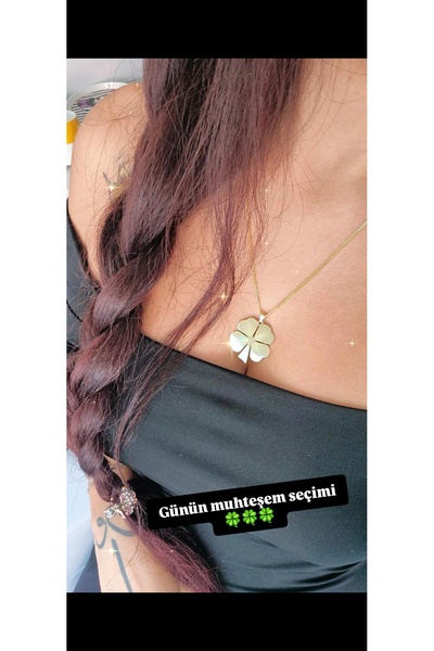 Butik 925AYAR GÜMÜŞ 4 YAPRAKLI YONCA TASARIM KOLYEMİZ