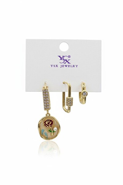 Pinterest 3-Piece Earring Set