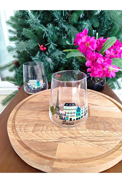 Madame Coco Paris City Set of 2 Water Glasses - Transparent - 420 ml