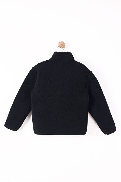 monox Children's Zippered Unisex Lamb Wellsoft Plush Jacket with Elastic Cuffs