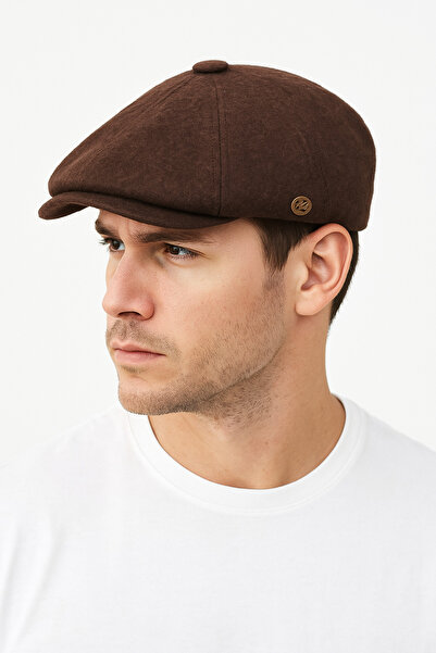 ZERAMİNE Men's Newsboy Cap Hat |   8 Pieces of Hat |   Wool Textured Cashmere Beanie Peaky Blinders Beanie