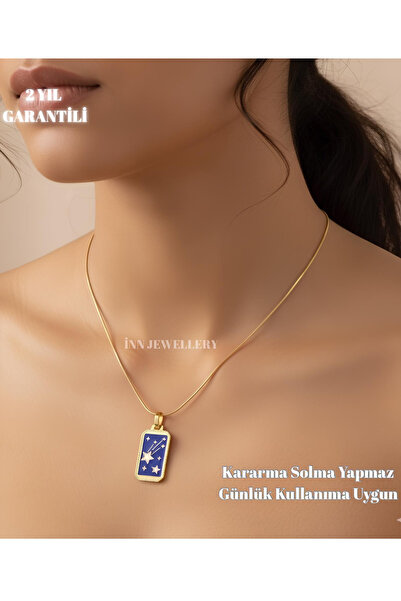 İNN JEWELLERY قلادة من الفولاذ 316L مقاومة للصدأ ومضادة للحساسية بتصميم نجمة ...