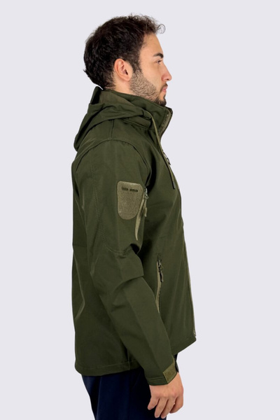 KORDAK Αδιάβροχο τακτικό παλτό Softshell |   Στρατιωτικό παλτό εξωτερικού χώρου με εσωτερική στρώση fleece, αντιανεμικό