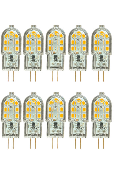 Avarson (10 Adet) Osaka 3W Sarı Işık (3000K) G4 Duylu Led Kapsül Ampul