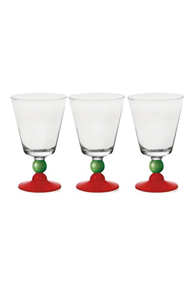 cerve Vischio 315 ml 3 Pieces Footed Water Glass (3 Pieces)
