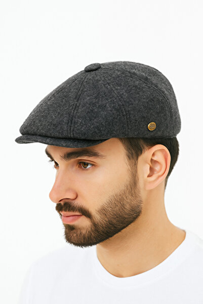 ZERAMİNE Men's Newsboy Cap Hat |   8 Pieces of Hat |   Wool Textured Cashmere Beanie Peaky Blinders Beanie