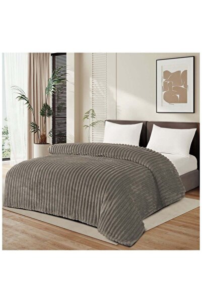 MİNG Lİ Mingli soft-textured embossed double bed blanket, summer, 1.5 kg, King 220x200 cm