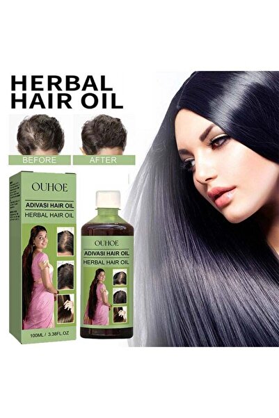 ouhoe زيت نمو الشعر من أديفاسي 3 في 1 مع إكليل الجبل الطبيعي والبيوتين، 100 مل