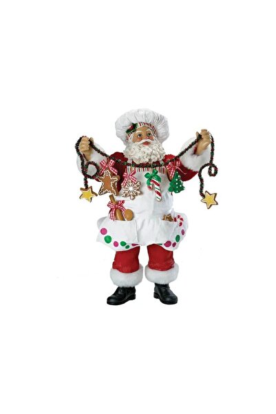 Hype Store Kurt Adler Fabriche Noel Şefi Noel Baba Heykelcik, 30,5 cm