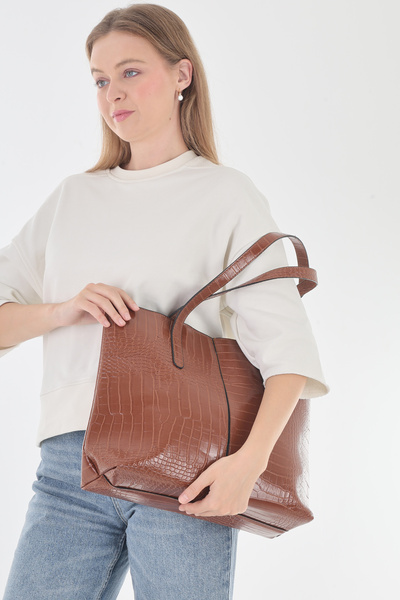 PİRİNÇ BEBE Krokulu Shoulder Bag
