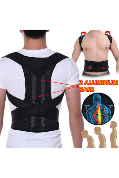 MRG Corector Postura Spate M898, Unisex, Copii - Adulti , Negru