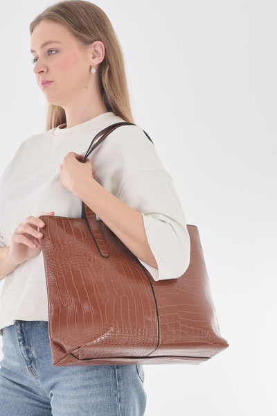 PİRİNÇ BEBE Krokulu Shoulder Bag