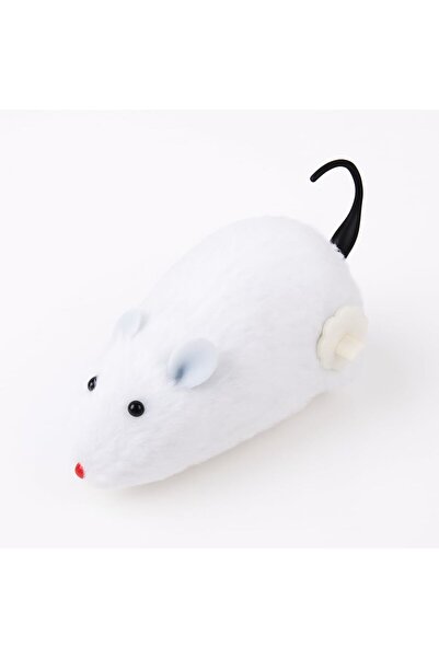 Hepta Collection MADPET Beyaz Kurmalı Kedi Oyuncağı – Hareketli Fare Şeklinde...