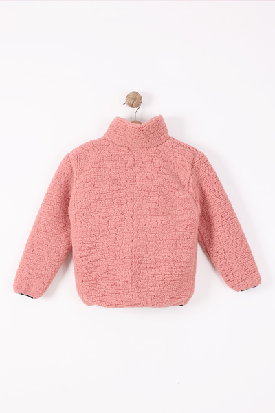 monox Children's Zippered Unisex Lamb Wellsoft Plush Jacket with Elastic Cuffs