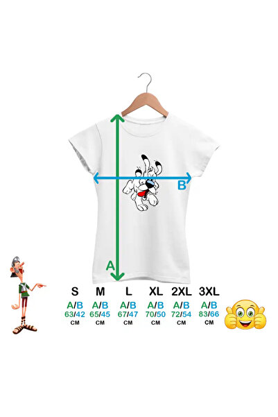 OEM Tricou Femei Dogmatix White Terrier Asterix Obelix