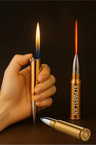 Bektas HomeOffice Yeni Altın Ucu Lazer Kızılötesi Alev Mermi Çakmak Kişiye Öz...