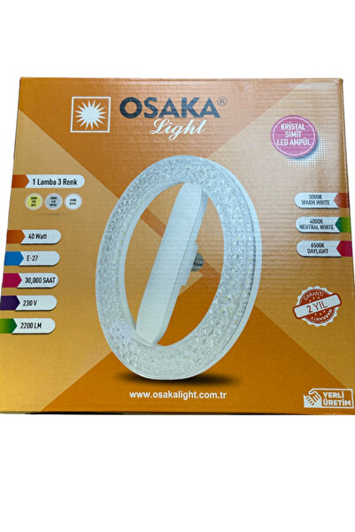 Avarson (1 Adet) Osaka 40W Sarı-Günışığı-Beyaz E27 Duylu Simit Ampul