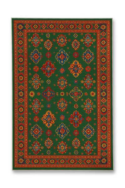 Rugs Modern Halı MOSSO Μπλε Μωβ Αποχρώσεις Έθνικ Λουλούδια με Σχέδιο Υφαντή Β...