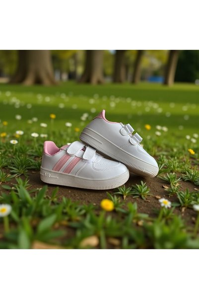 rungo Air Unisex Velcro Girls' Boys' Lightweight Comfortable Daily Casual Sports Sneaker Shoes