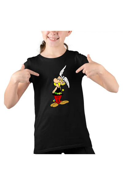 OEM Kids Girls T-Shirt Asterix Obelix Ancient Gaul Cleopatra