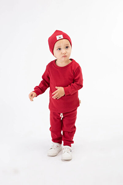 BABYSİ KİDS CLUB Corded Fabric Cotton Bereli 3'L Set Baby and Children's Clothing
