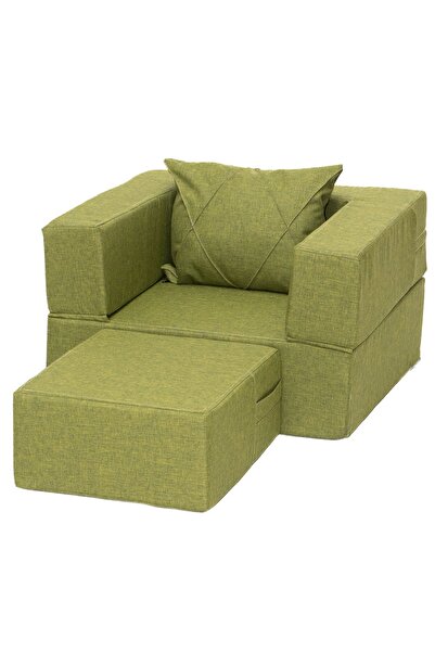 Reblonix Set Fotoliu extensibil pentru copii 2 piese, 58/52/34cm