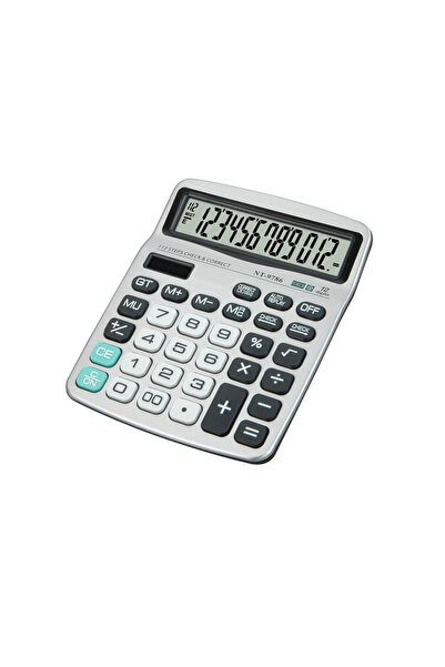 MRG MNT9786 Office Calculator, 12 Digits, LCD, 112 Steps Verification