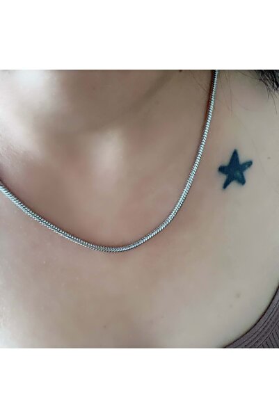ACAR TAKI Xuping Coil Necklace 45Cm-Silver Color Acr7537