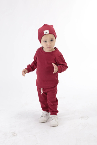 BABYSİ KİDS CLUB Corded Fabric Cotton Bereli 3'L Set Baby and Children's Clothing