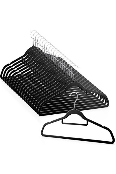 EBA Set 20 Umerase Premium Catifea eBA®, Gri Elegant, Carlig Rotativ 360°, De...